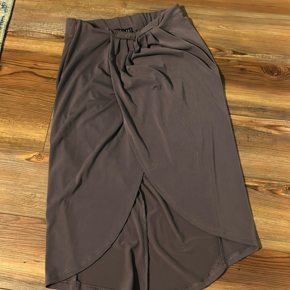 Purple tulip wrap skirt